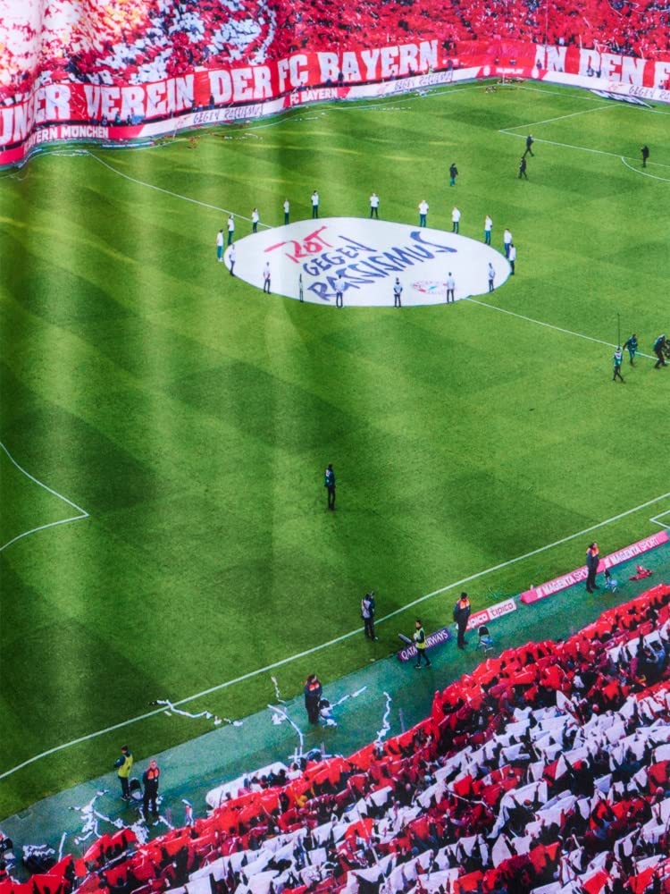 FC Bayern München Kuscheldecke - Allianz Arena - Decke Fleecedecke FCB