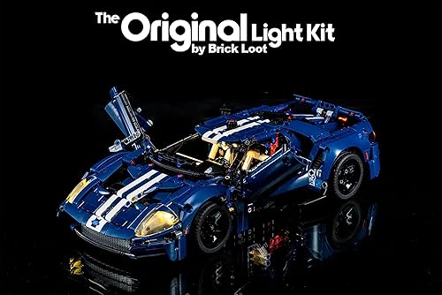 Miniatura 6 de Brick Loot Kit de luces LED para Lego Technic Ford GT 2022 42154 - Juego de iluminación personalizada con alimentación USB para visualización de