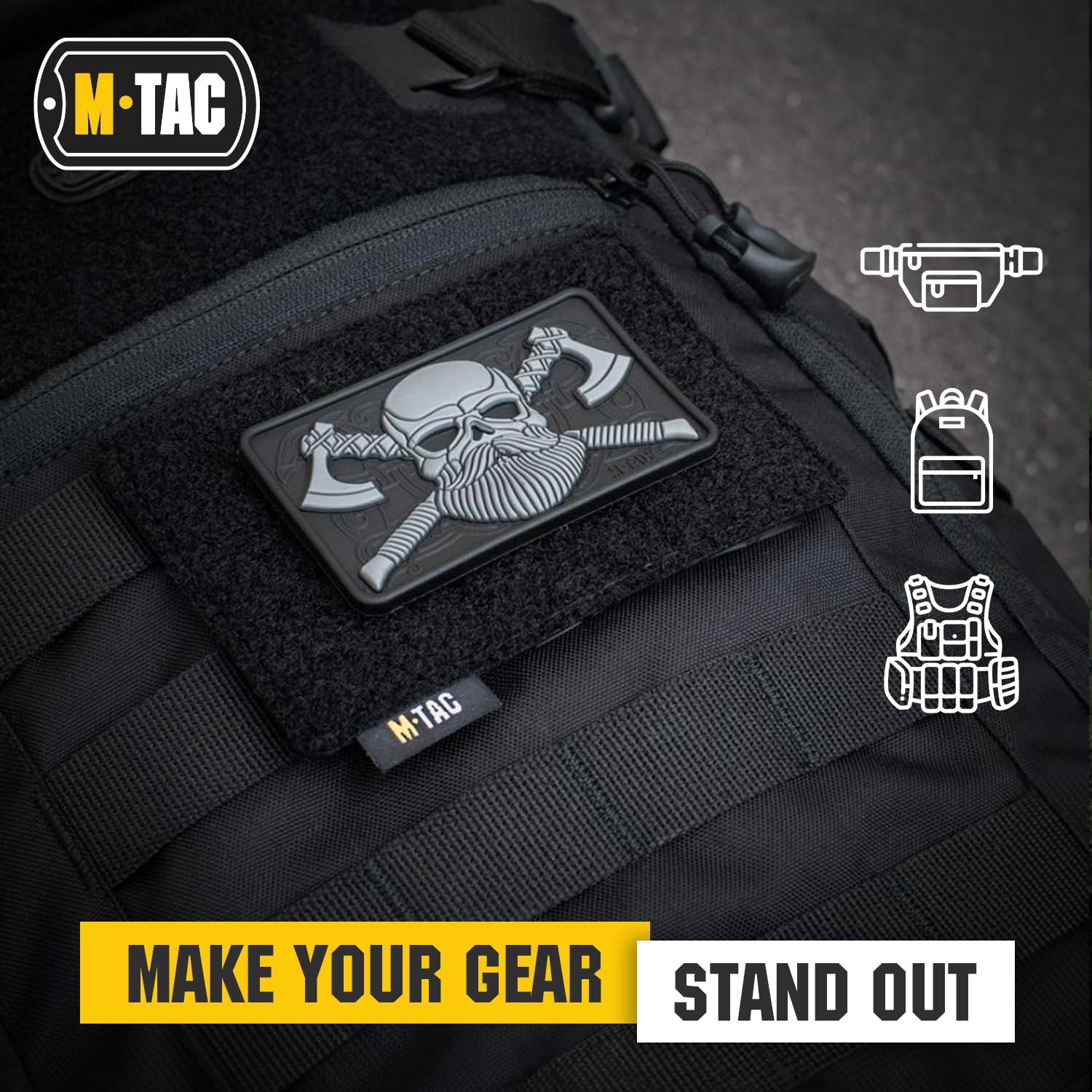 Lot De 2 Badges écussons Passant Molle En ABS Yeux De Chat Lumineux Et