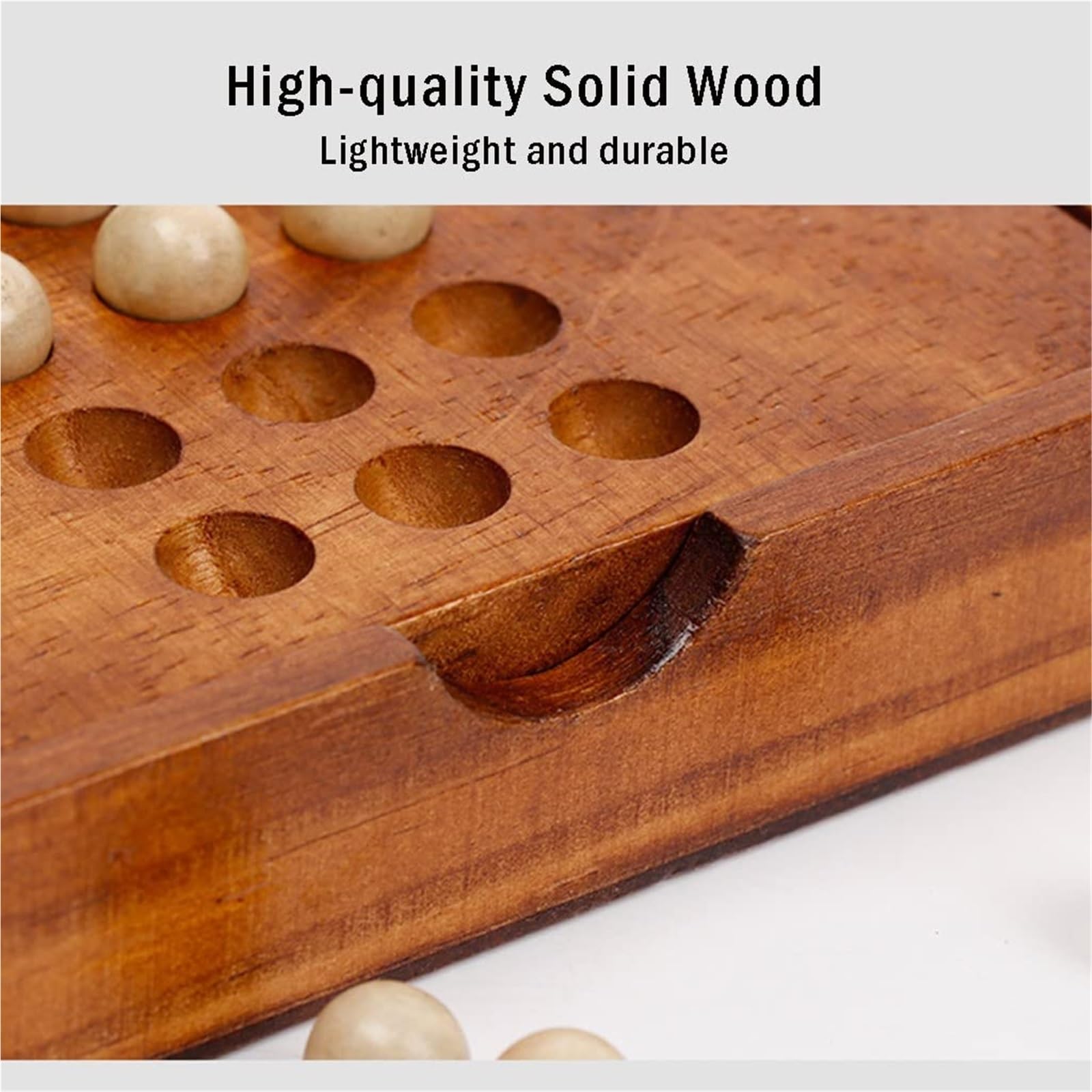Schach Set Klassische Holzspiele for Reisen, Einzelspieler-Spiel, Kinderpuzzle, Indoor-Partyspiel Schachbrett