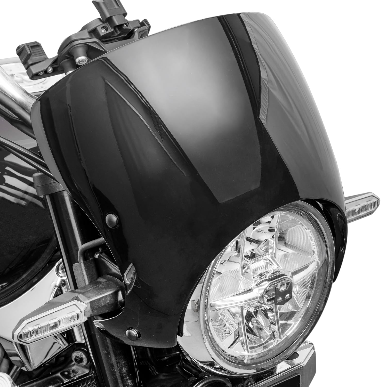 TAZGANTAX Parabrezza Per Faro Superiore Rotondo Per Moto Per Z900RS Protezione Deflettore Parabrezza Compatibile Con Z 900 RS Z 900RS Z-900-RS 2018-2024 (Fumo Leggero