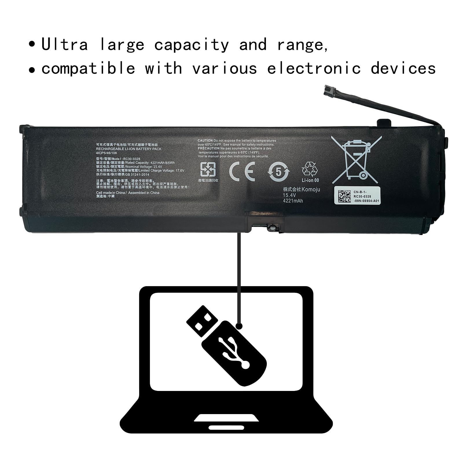 Amazon.com: RC30-0328 Laptop Battery Replacement for Razer Blade