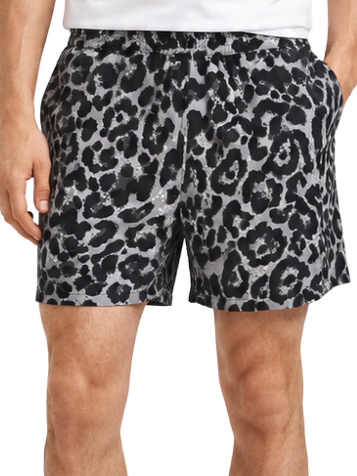 Men's Rayon Printed Shorts | Elastic Waist Printed Summer Outfit | Relaxed Fit Casual Short's with Pockets | Lightweight Beach & Lounge Wear | Gym Boxer Shorts for Men-image-41
