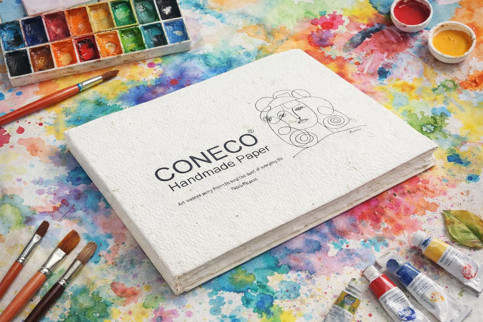 A5 Watercolor Sketchbook - 100% Cotton -4