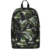 Seven Zaino Monoscomparto IschoolPack, Verde e Nero