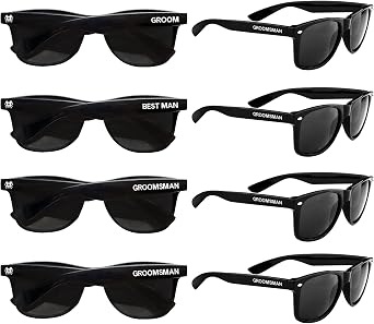 1/8 Pack Groomsmen Sunglasses - Wedding Sunglasses Set for Groomsman Proposal Gifts, Bachelor Party Favors