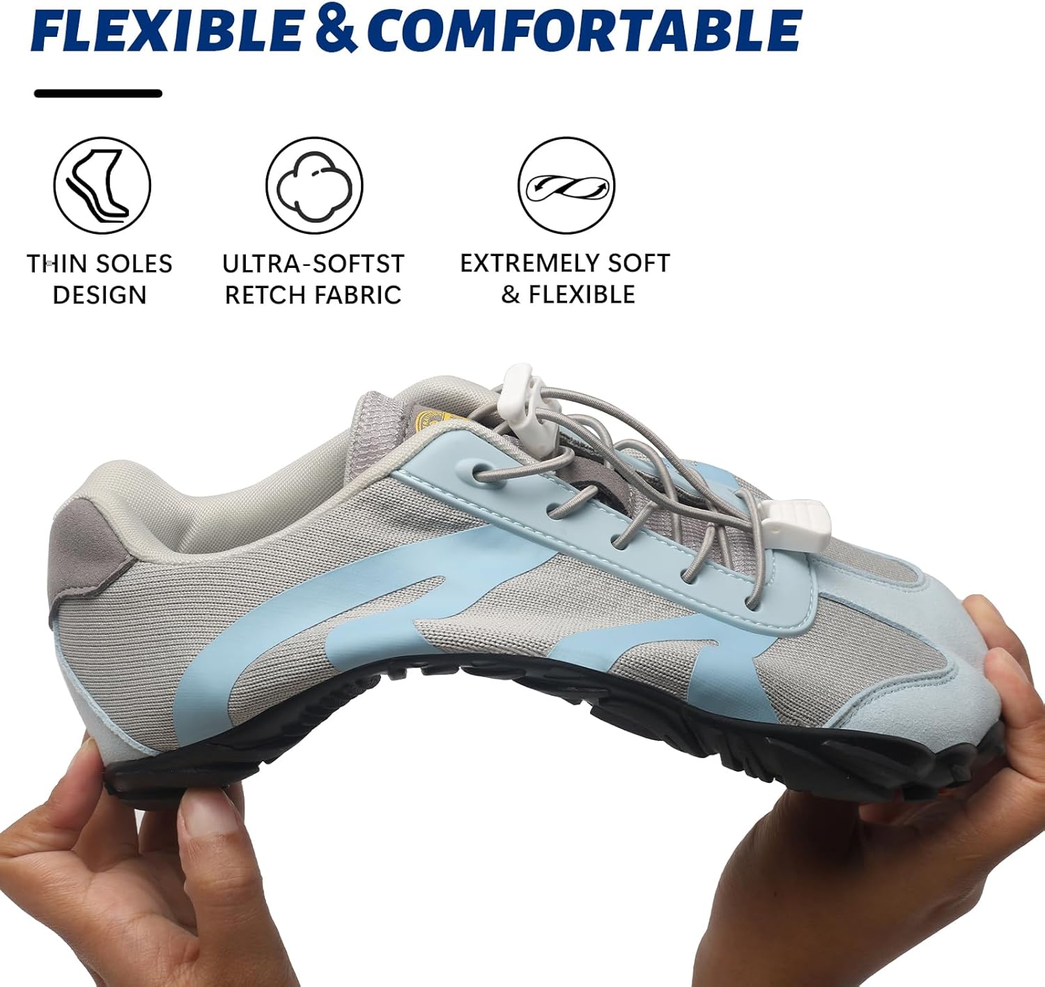 Barefoot Shoes Womens Mens,2025 New Casual Sneakers for Women,Zero Drop Wide Toe Box Shoes Men,Non-Slip Breathable&Comfortable Minimalist Trail Running Shoe for Walking Hiking Gym Workout