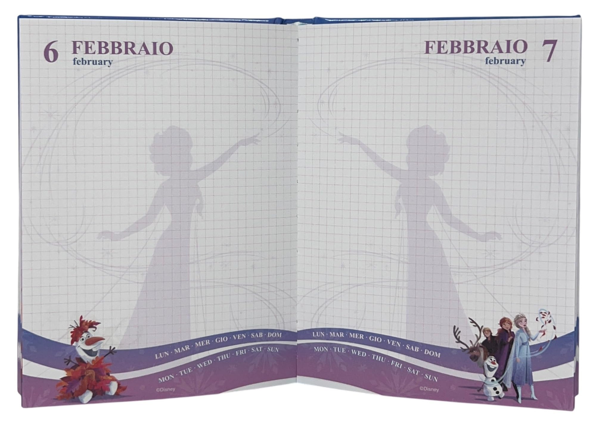 Frozen Disney agenda scolastica non datata 10 mesi per bambini scuola primaria