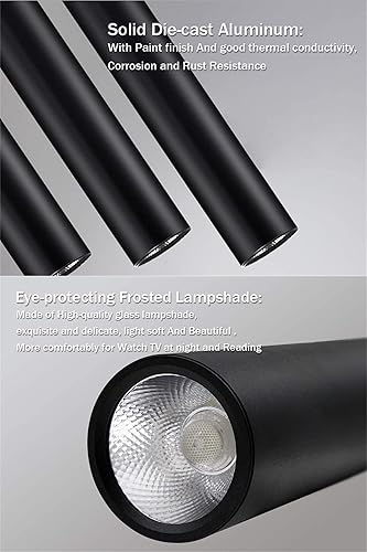 Miniatura 3 de 110 V 12 W Dia 5 CM L40CM tubo LED moderno Lámparas colgantes luz de punto para isla comedor sala de estar bar mostrador tienda techo cocina luces