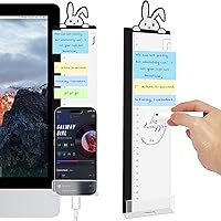 Vista 11 de Accesorios de escritorio de oficina, 2 unidades, multifunción, tablero de notas para monitor de computadora, panel lateral transparente, panel