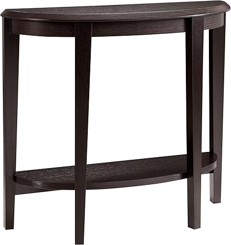 Miniatura 13 de Homes: Inside + Out Payne - Moderna consola de media luna con estante de almacenamiento, muebles decorativos de entrada para sala de estar, pasillo,