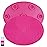 Makeup Brush Cleaner Mat Silicone Brush Cleaning Mat Big Size Make Up Brush Clean Pad with Suction Cup for Makeup Brush Cleaning (Hot Pink)