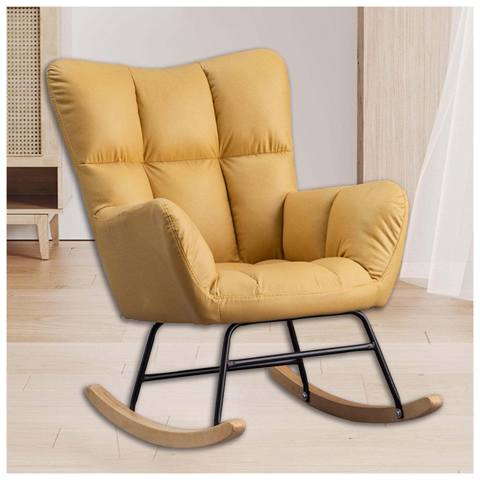 Amazon.co.jp: ロッキングチェア 室内, 通気性あり 楽 椅子 簡単装着