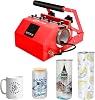 ColorSub Mug Press Tumbler Heat Press Machine, Sublimation Mug for 11-30oz Heat Press Printer, Cup Press Machine DIY Blank Transfer Presse Glasses Red