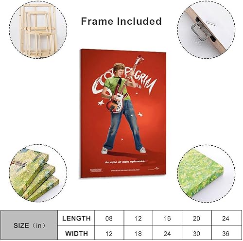 Miniatura 2 de Scott Pilgrim Vs. The World - Póster de película (3) pinturas artísticas de pared, lienzo, decoración de pared, decoración del hogar, decoración de