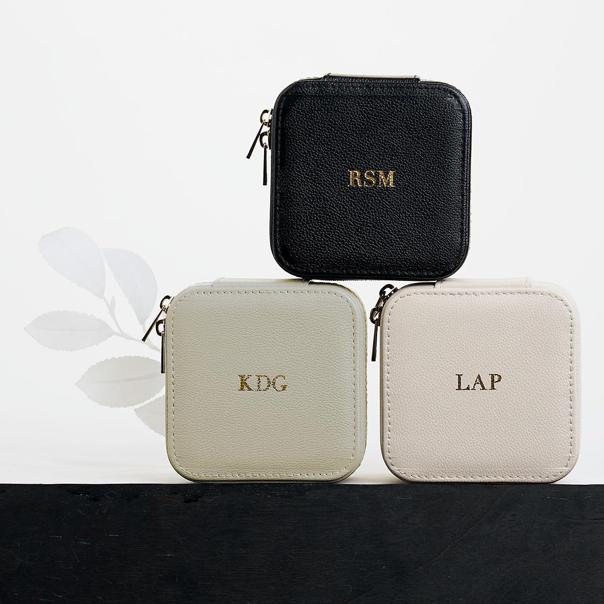 Personalized Travel Jewelry Case