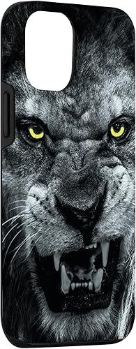 Miniatura 6 de iPhone 11 Pro Max Angry Lion Face Graphic with Angry Yellow Eyes Case