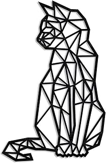 Cat 40 cm Wall Decoration Wood / Wall Decoration Cat Decoration Wall Art Geometric Ornaments Minimalist Wall Art Hanging Decoration