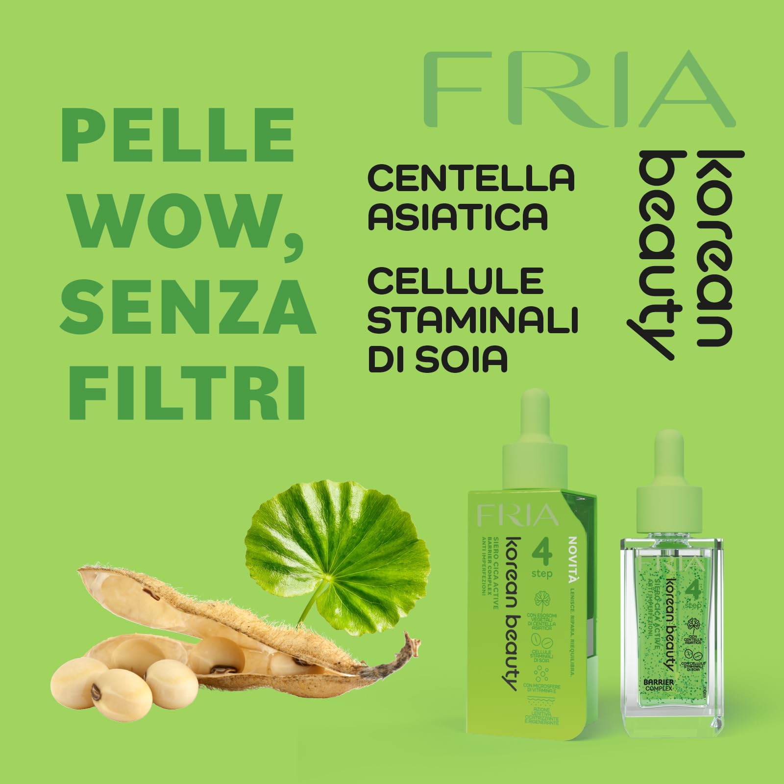 Fria Korean Beauty Anti-Blemish Face Serum with Centella Asiatica, Innovative Formula with Mannitol Microspheres, Dermatologically Tested, Pack of 30 ml - 4