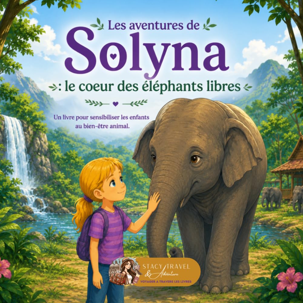 Les aventures de Solyna : Le coeur des éléphants libres: Un livre pour sensibiliser les enfants au bien-être animal et au respect des éléphants (LIVRE JEUNESSE)