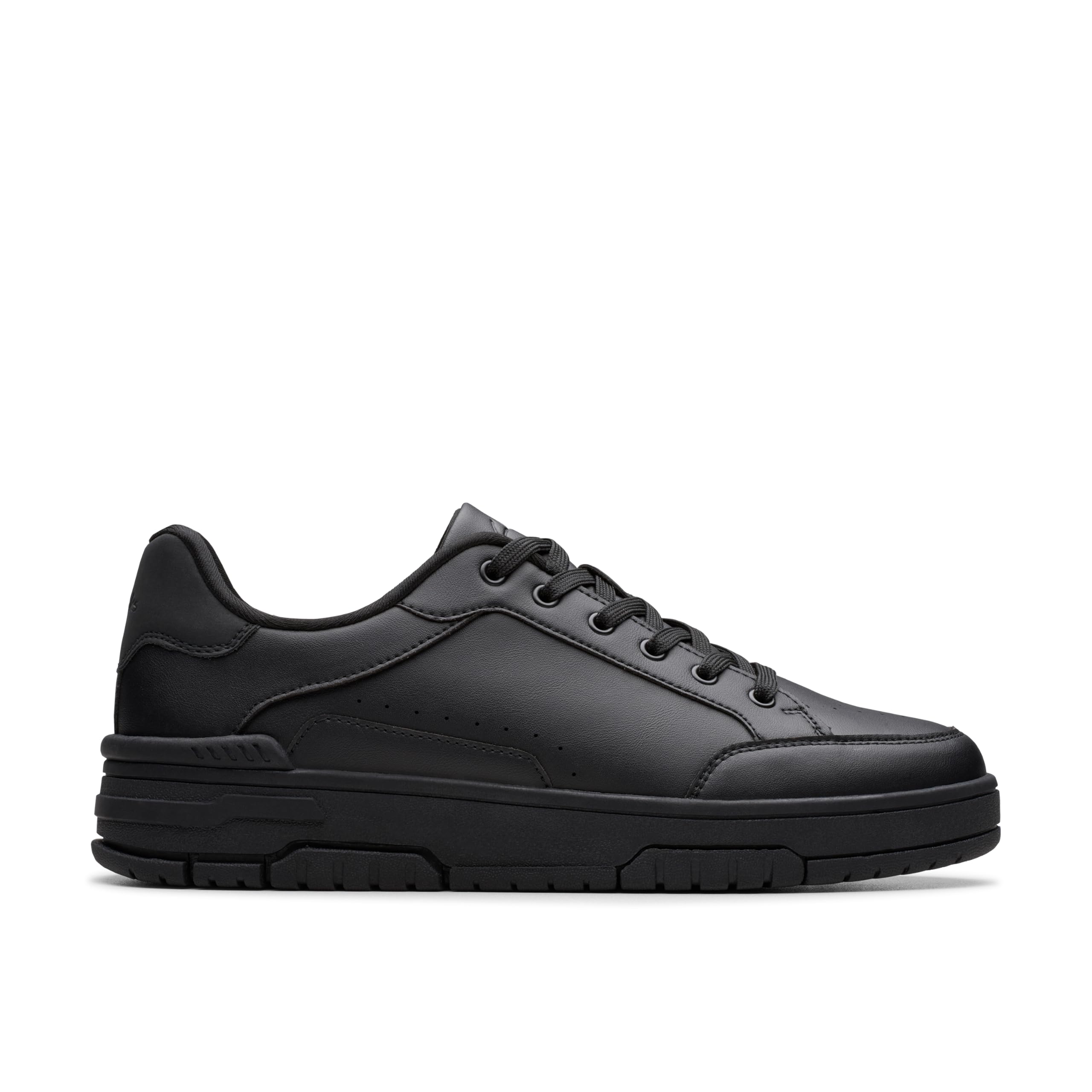 Clarks Men's Black Check Lace Trainers, Lace Up | Size: 9/Standard Fit