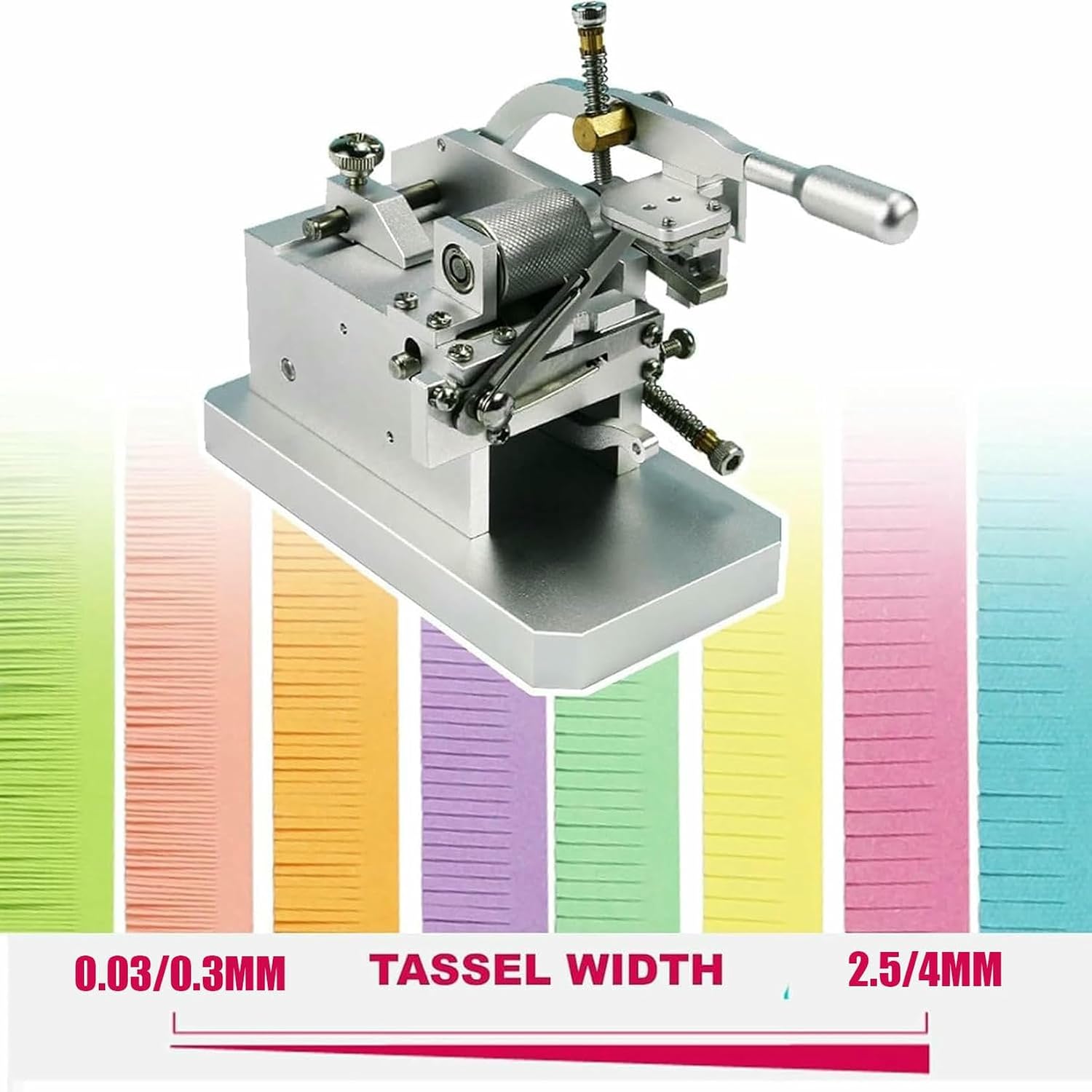 Manual Quilling Fringer Machine, Handmade Paper Cutting Roll Machine, 2 Styles Available, Can Cut Tassels 0.03-2.5mm/0.3mm-4mm, Can Cut Strips 5-14mm/5mm-20mm, for Craft Enthusiasts/Creative Studios