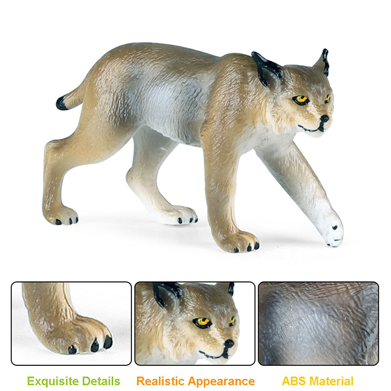 Amazon.com: JOKFEICE Animal Figures Plastic Caracal Animals Action