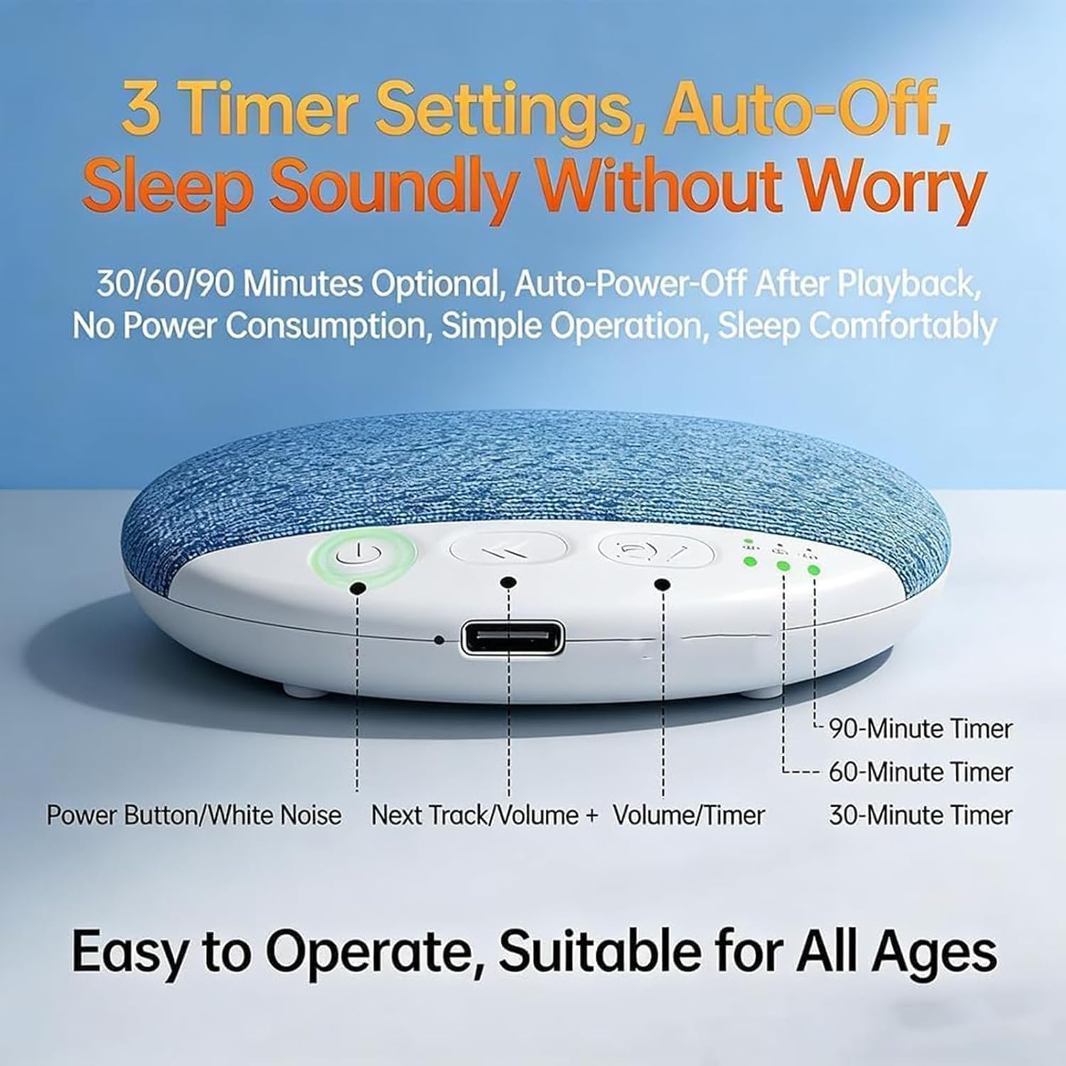 2026 New Sleep Pillow Speaker, Bone Conductions Under Pillow Sleep Speaker, Bluetooth Pillow Speaker, with White Noise Timer Wireless Sleep Aid with Stereo Bass Private Sleep Headphones for Adult — view 5
