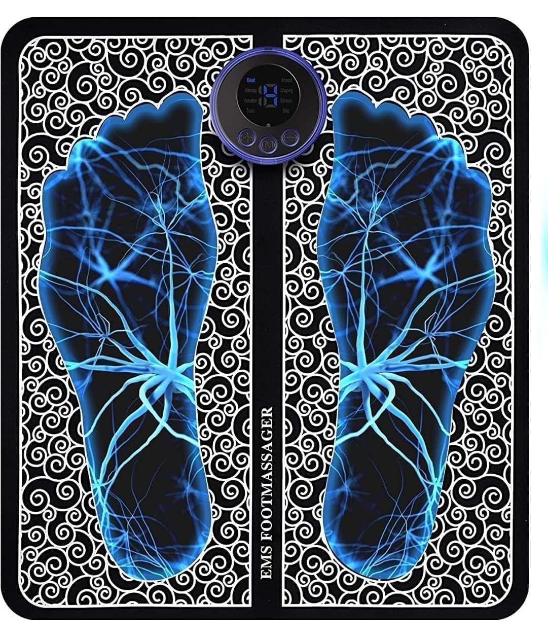 Merphin Electric Foot Massager For Pain Relief Wireless Electric Ems Massage| Rechargable and Foldable Portable with 8 Modes of 19 Intensity Levels For Ultimate Pain Relief (B0D9FKQBW2) Amazon Price History, Amazon Price Tracker