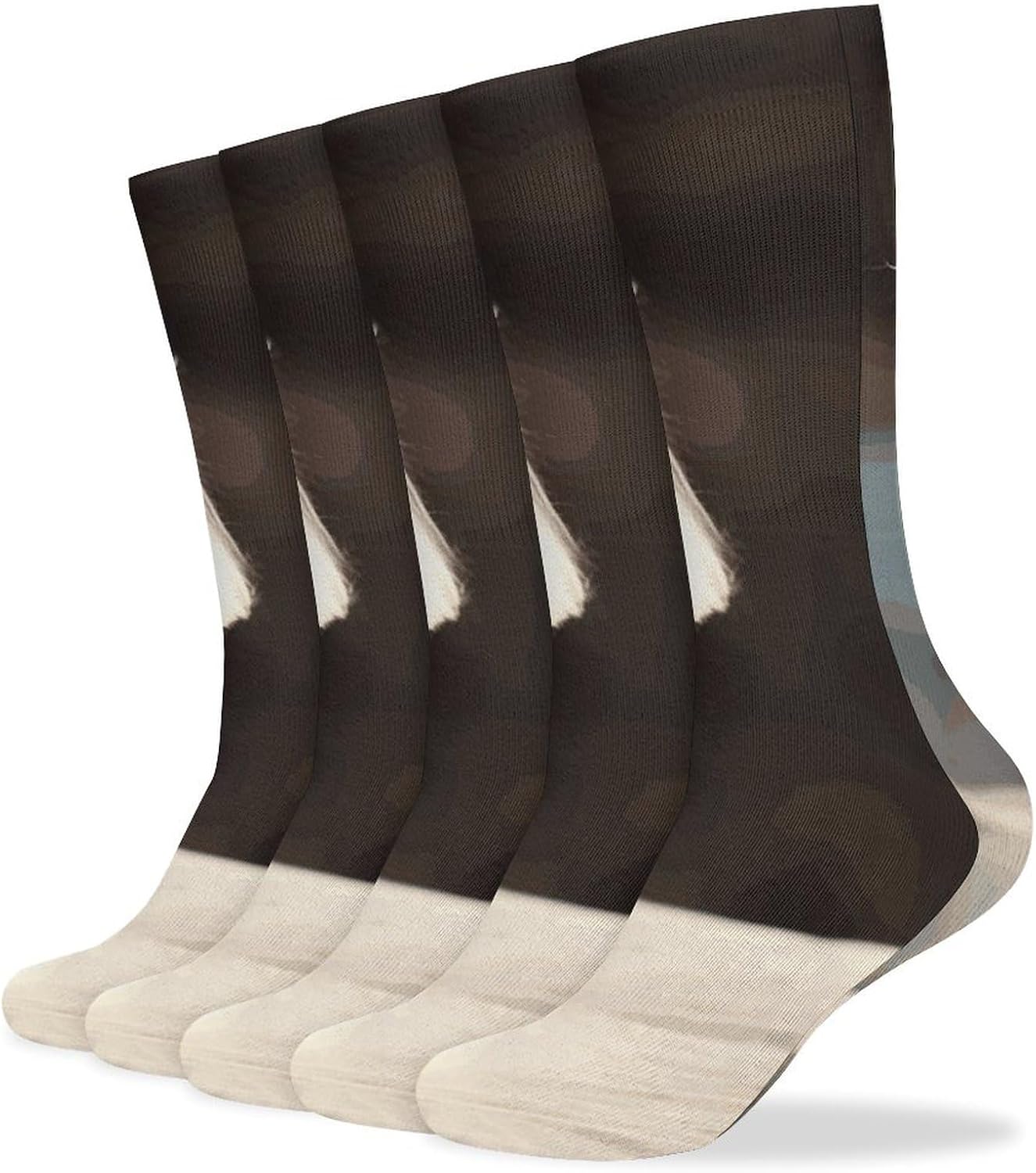 French Poodle Knee High Socks Cozy Knee High Socks Soft Mid-Length Sock for All Seasons Daily Wear Adult