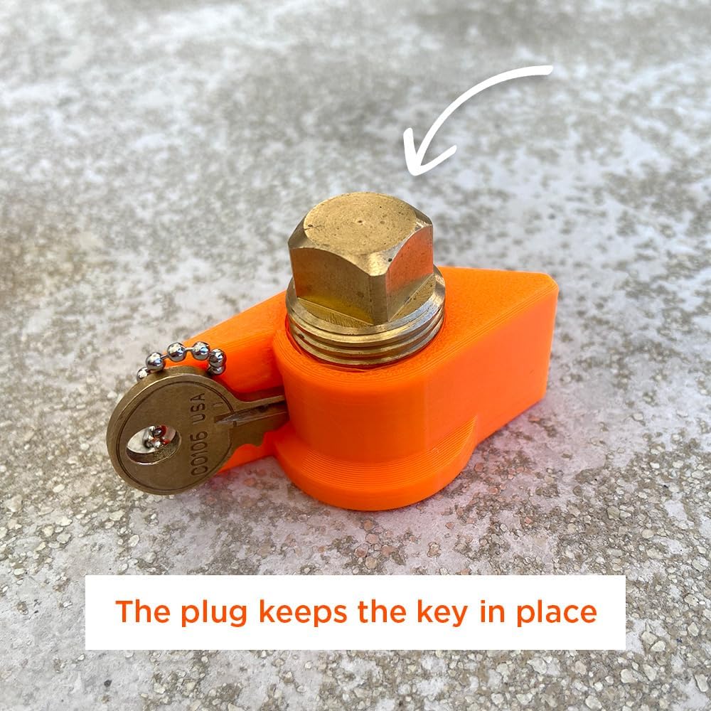 Boat Drainplug Reminder and Wrench Keychain