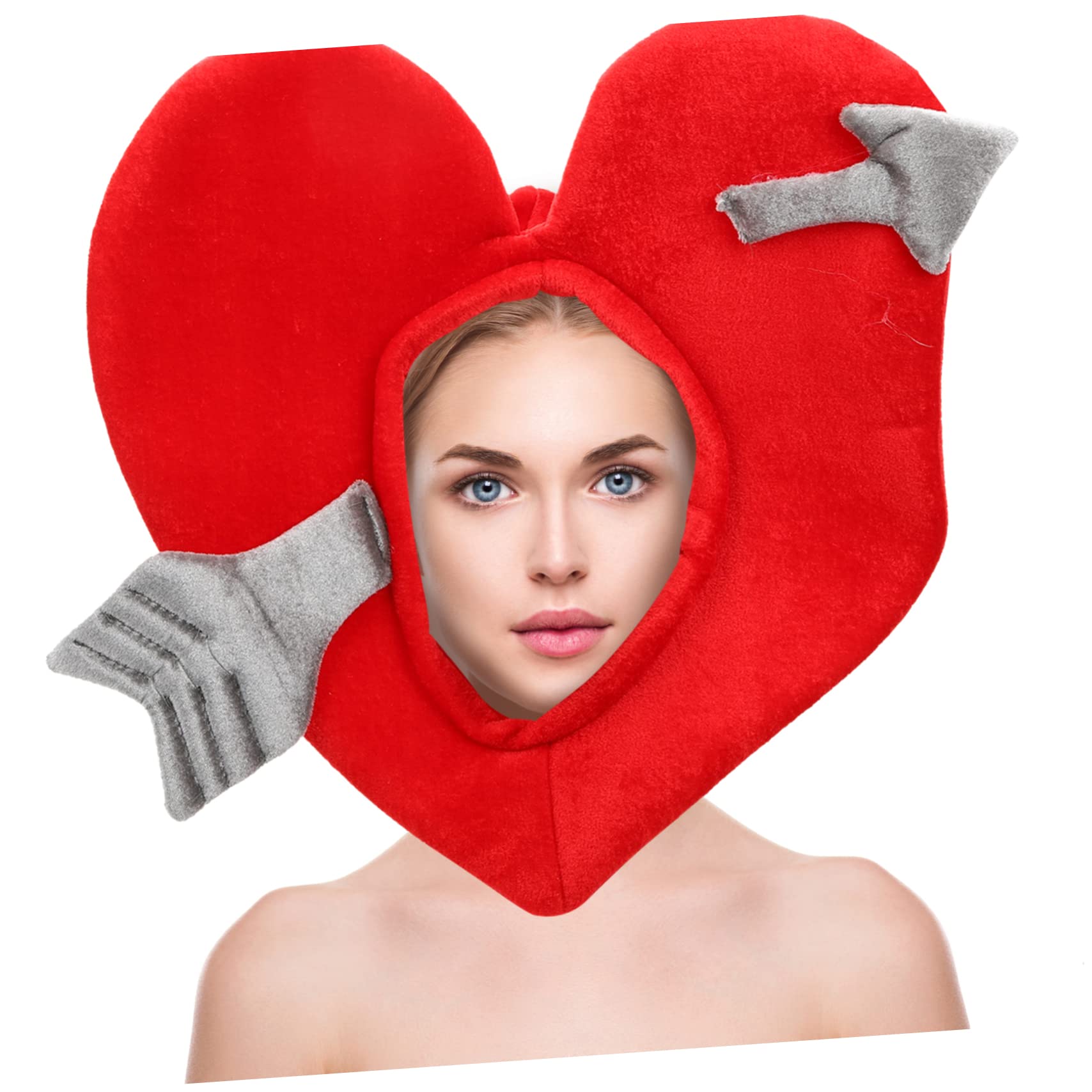 TOYANDONA 4piezas Sombrero De Forma De Corazón Para Fiestas Accesorio Divertido Para Disfraces De San Valentín Para Bodas y Sesiones De Fotos Hecho De Materiales De Calidad Diseño