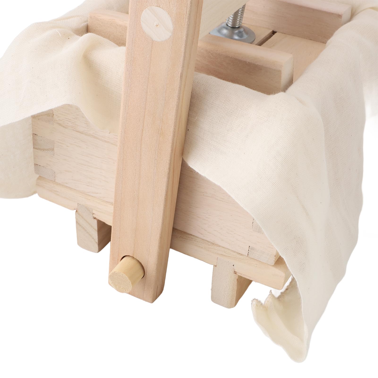 Zestaw do Robienia Tofu Drewniana Forma do Wyciskania Tofu Prasa do Sera Prasa do Robienia Tofu Forma do Tłoczenia dla Domu (Typ 2 (5,1 x 5,1 x 3,5 cala))