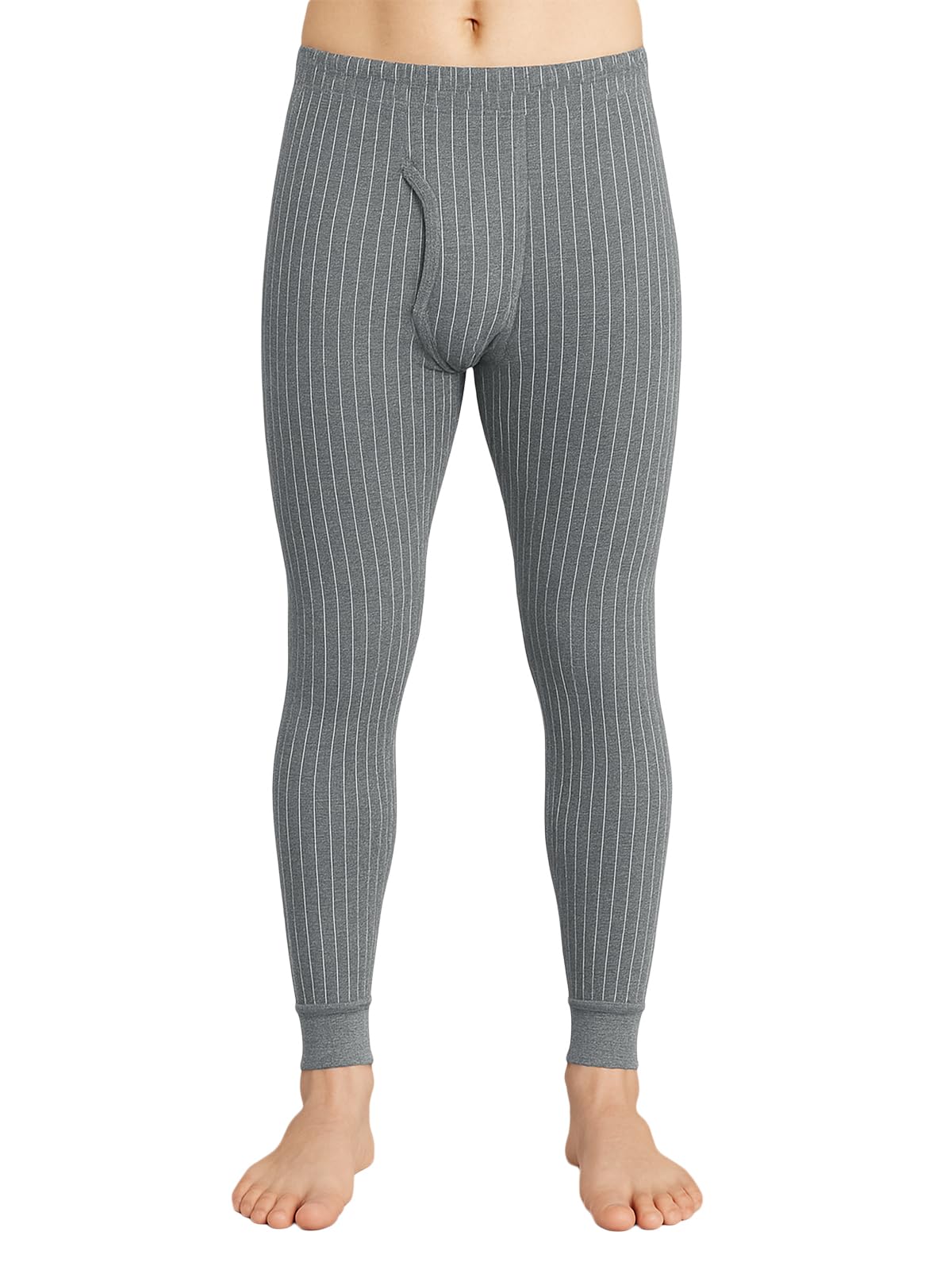 lux cozi HEATEK Men's Charcoal Melange Thermal Trouser |Thermal Bottom for Men | Style -333 | Pack of 1-picture-22