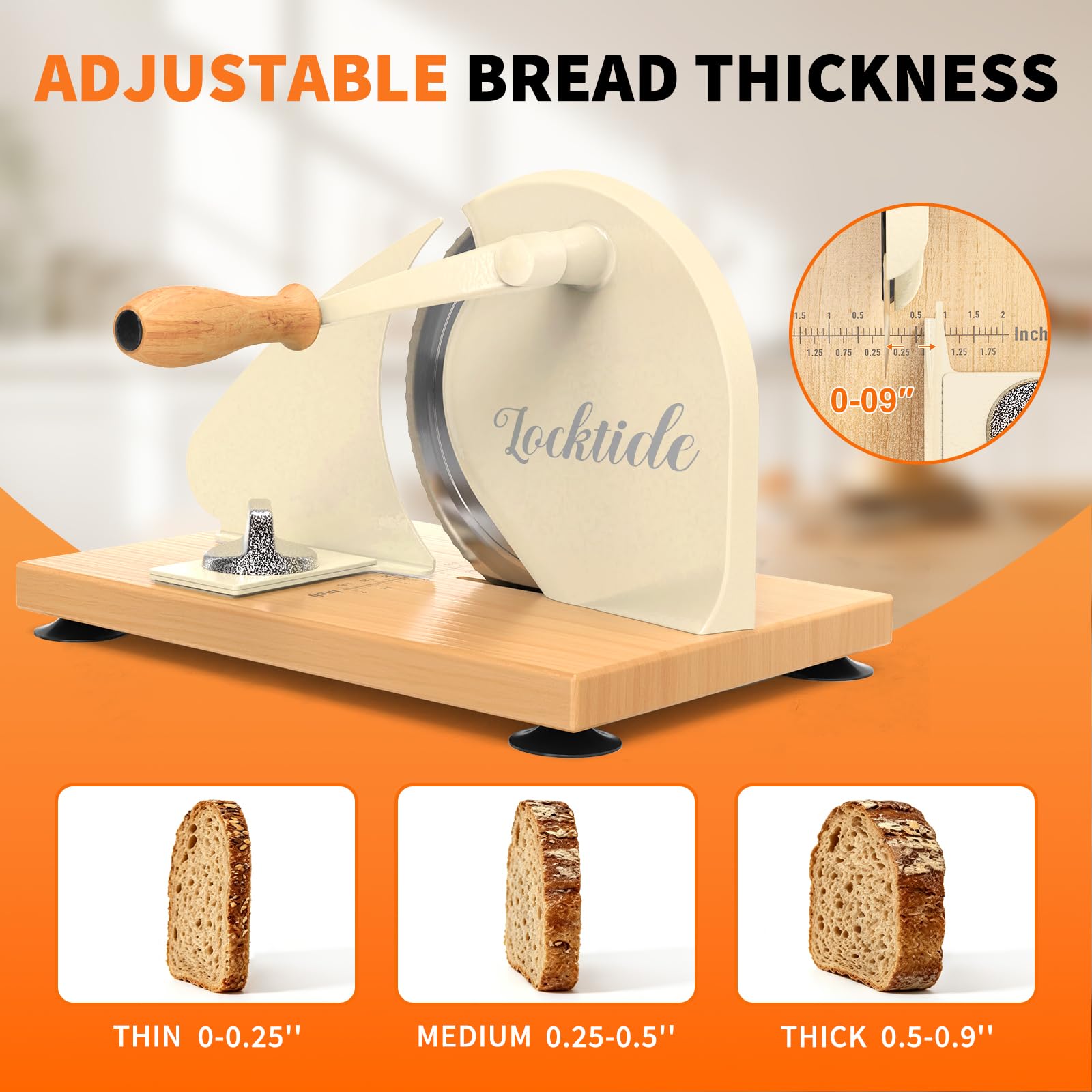 LockTide Bread Slicer - Perfect Slices Every Time -4
