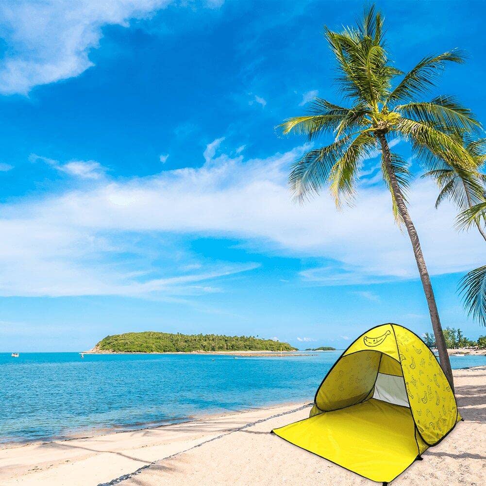 Tente De Plage, Abri, Ombre De De Plage Légère, Cabane De Canopée pour Bébé Portable, Tentes De Plage -up Automatique pour Les Enfants