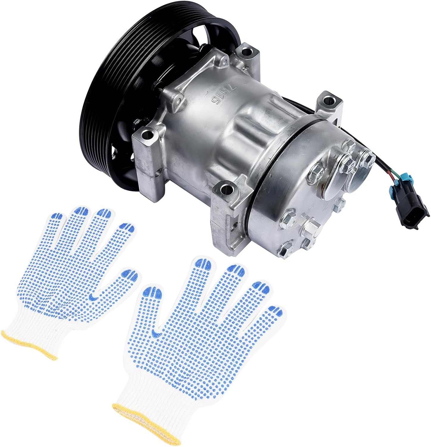 20721587 A/C Compressor Replacement for Volvo VNL/VNM/VAH/VHD 2008 2009 2010 2011 2012 2013 2014 2015 2016#Replace 4326 4326U 206RD52M 206RD53M 206RD53MF A/C Air Compressor