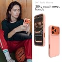 YATWIN Silicone Case for iPhone 17 Pro Max, Soft-Touch, Shockproof, DustProof, Antiskid Phone Cover for Apple iPhone 17 Pro Max - Pink gallery image
