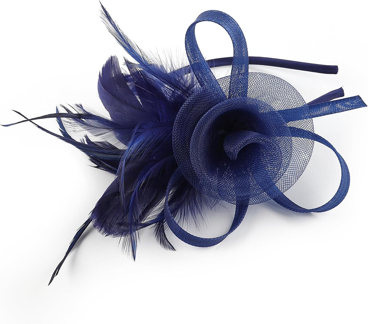 Fascinators Hats 20s 50s Pillbox Hat Tulle Fascinators for Women Tea Party Headband Clip Hat Wedding Cocktail Headwear