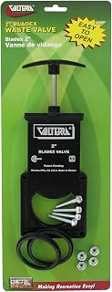 T1002VP Bladex Waste Valve with Plastic Handle - 2" , Black