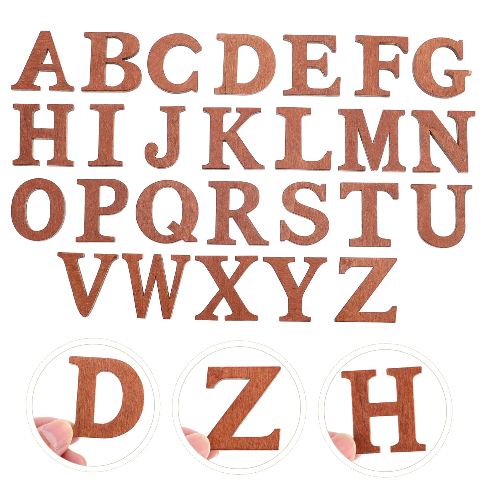 SHINEOFI 5 Sätze Braune Holzbuchstaben Poster Rot Basteln Blanko Untersetzer Brett Buchstabe Z Buchstabenausschnitte Marquee Fondant Leuchtbuchstaben Die Buchstabe Y 26 Stück * 5