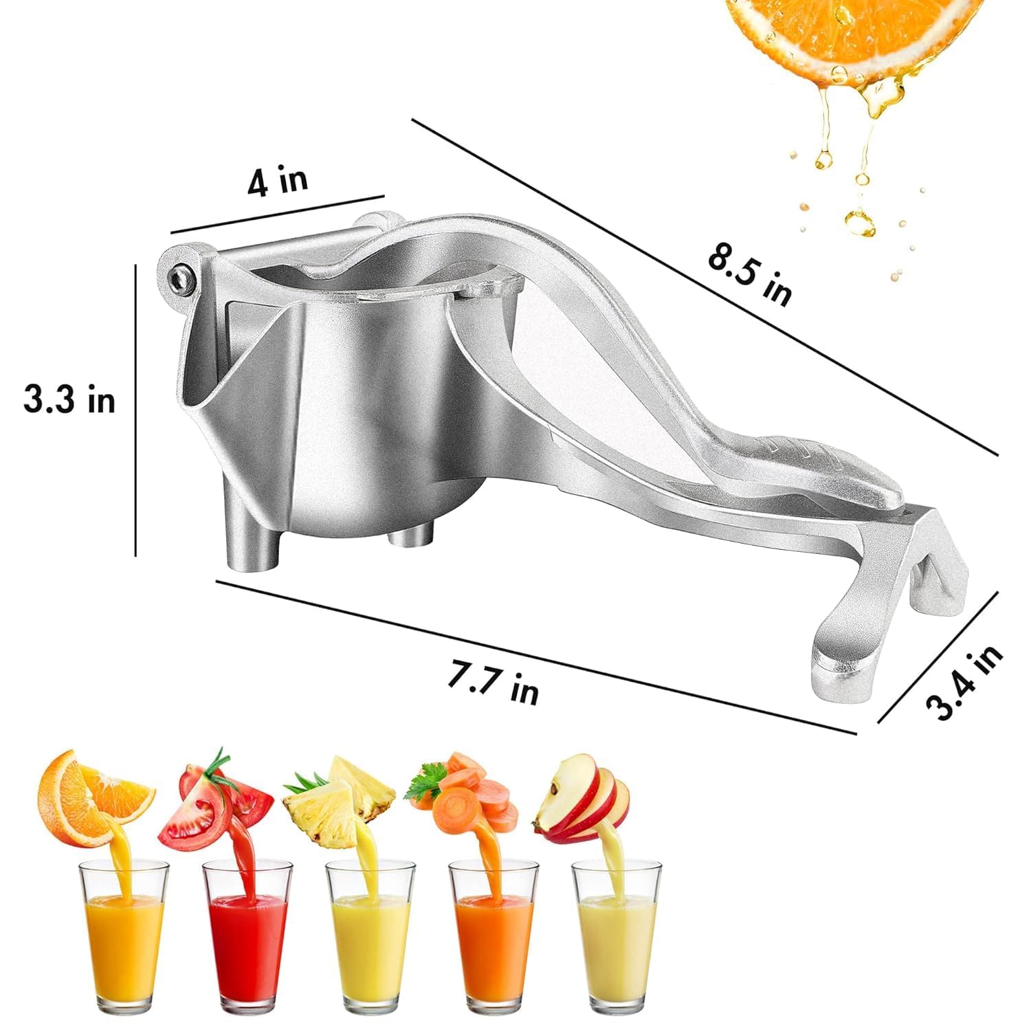 Hand Press Juicer - Fresh Citrus & Fruit Juice -9