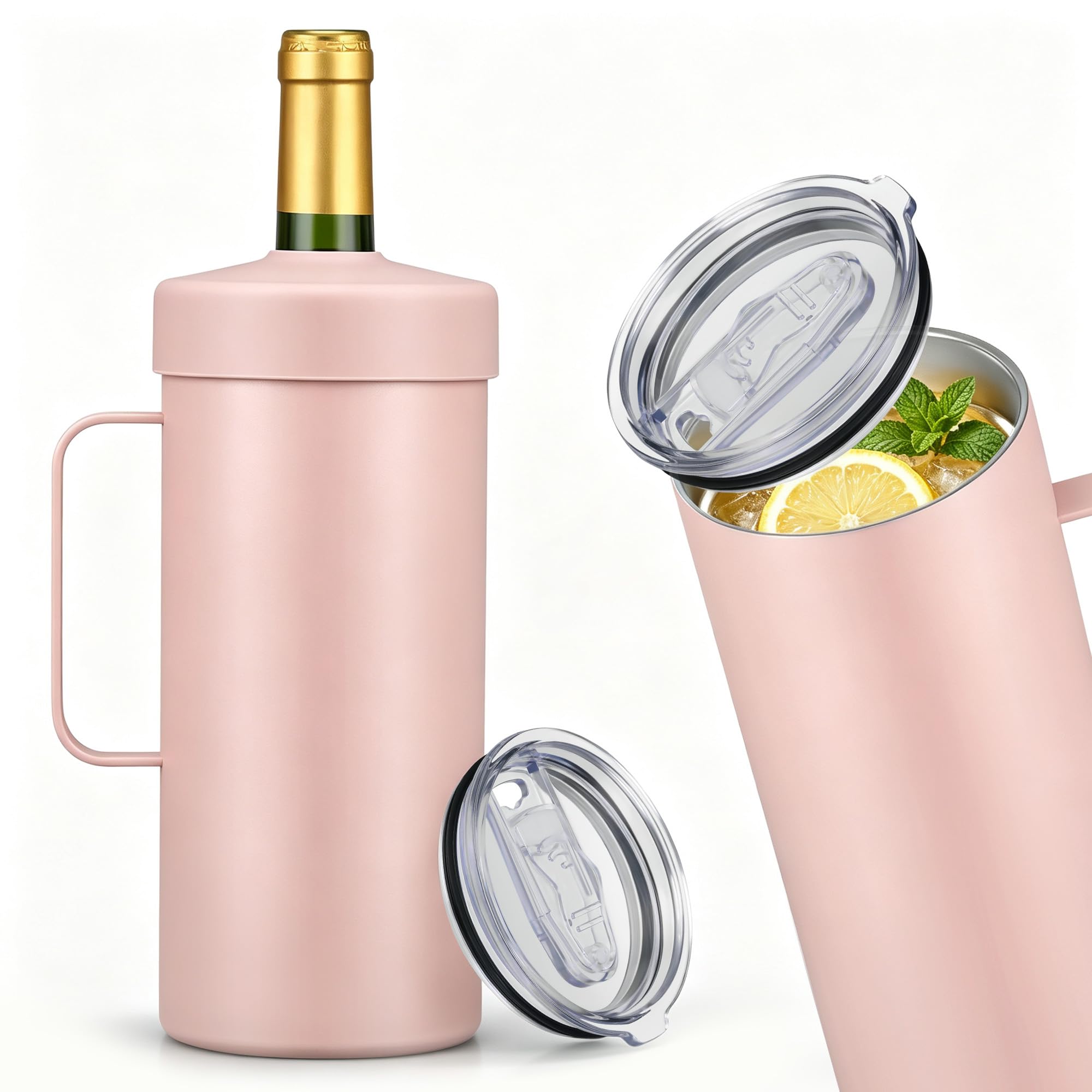 Wine Chiller Single Bottle Stainless Steel Iceless Cooler insulated Wine Bottle Keep Wine Cold up to 6 Hours Fits Most Wine Bottles Gift for Wine Lovers Rapid and Portable — Amazon image 9