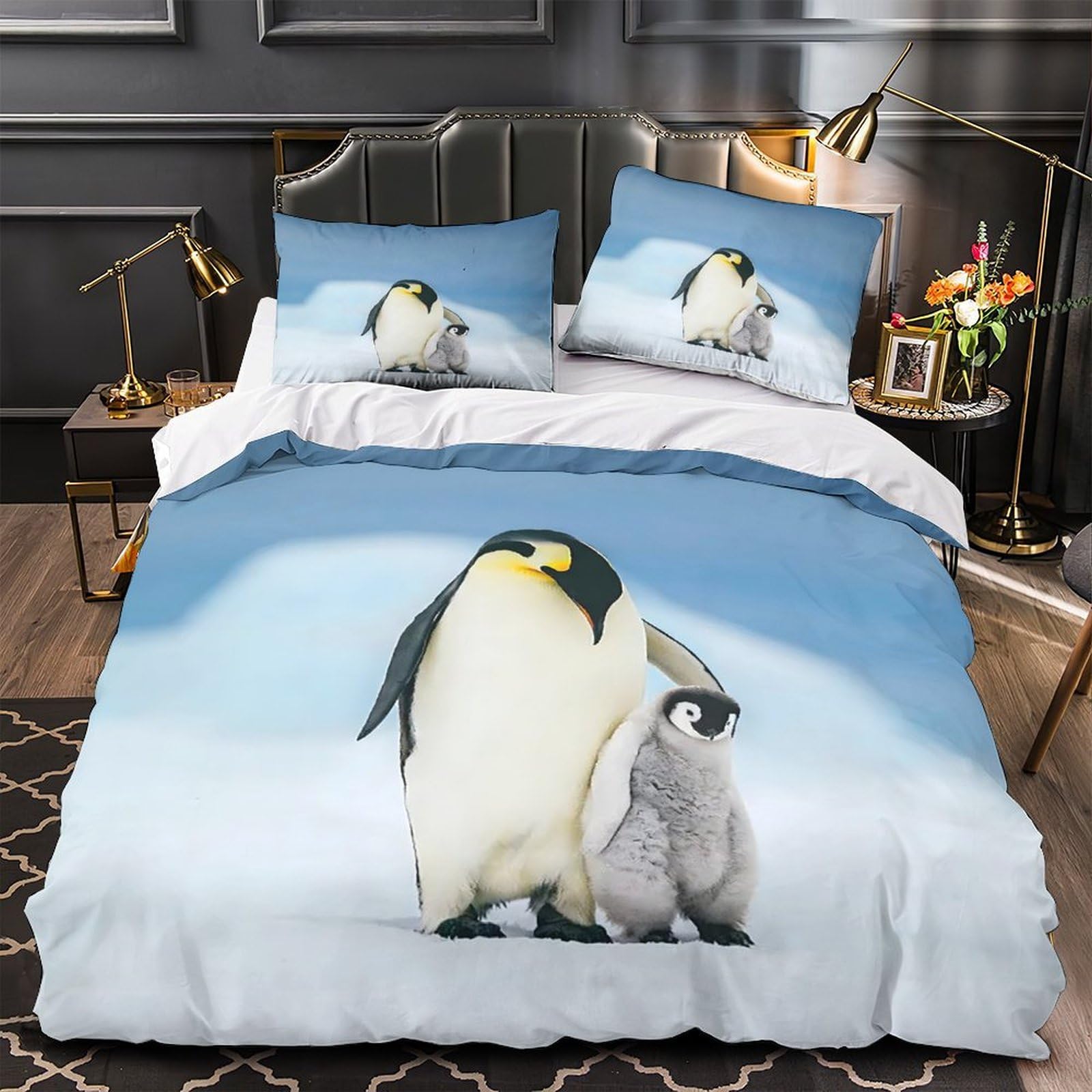 Housse de couette paon hypoallergénique pour un sommeil sain