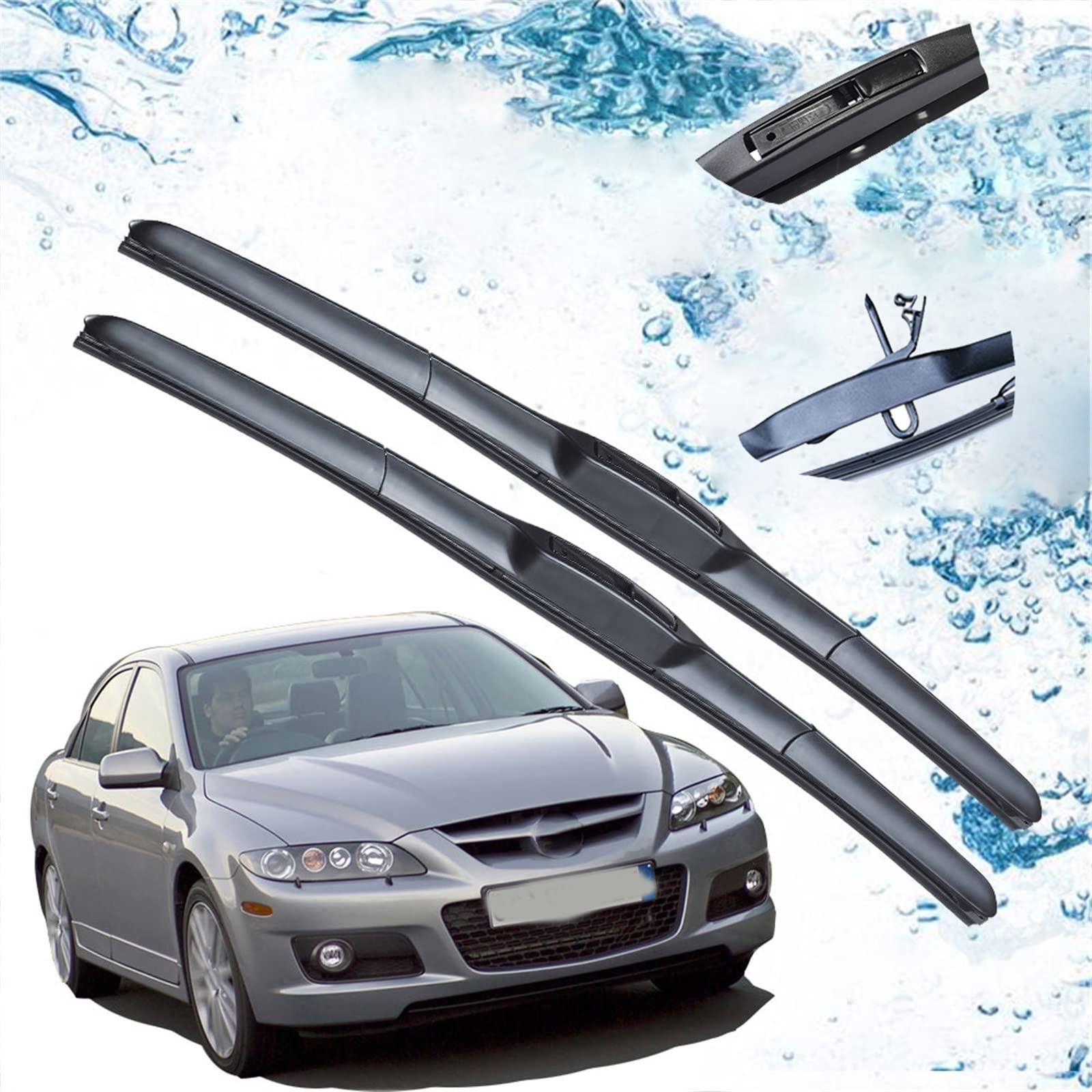 Essuie-glace Mazda 6 GG1 pour rouler sous la pluie en sécurité avec crochet U