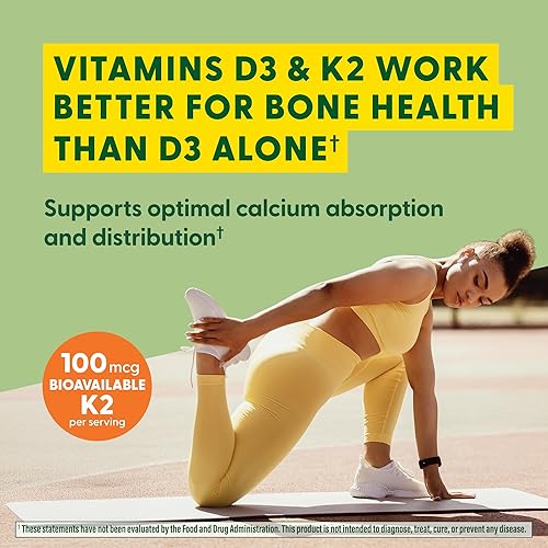 Miniatura 4 de MegaFood Gomitas de vitamina D3 K2  Vitamina D 5000 UI para la salud ósea e inmunológica más apoyo para una absorción óptima de calcio  Sabor a