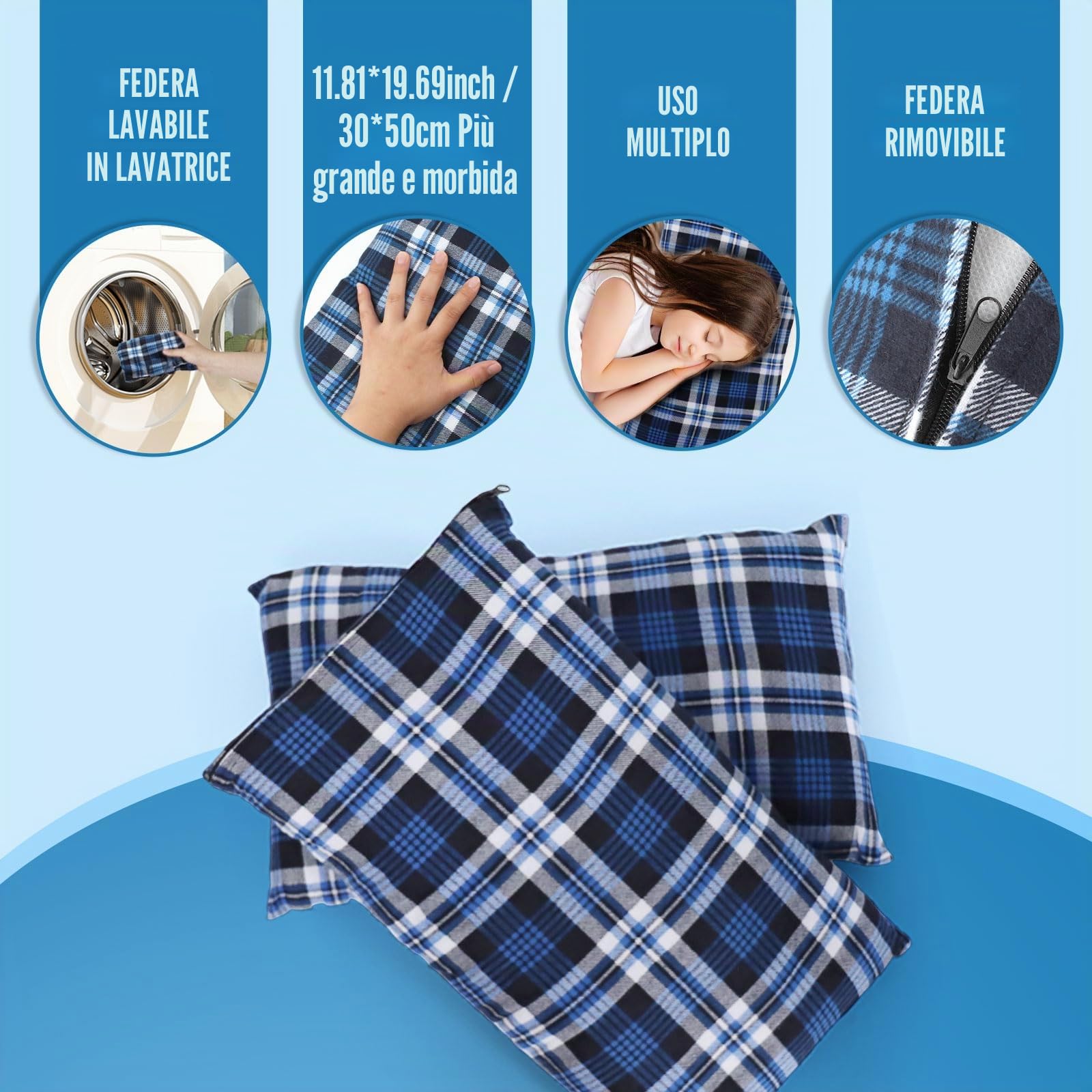 Sacco a Pelo Matrimoniale in Flanella per Adulti 0℃ 3-4 Stagioni Sacci a Pelo 2 Persone Portatile con 2 Pillow e un Sacco a Compressione Campeggio Trekking Escursioni 233 x 157 cm
