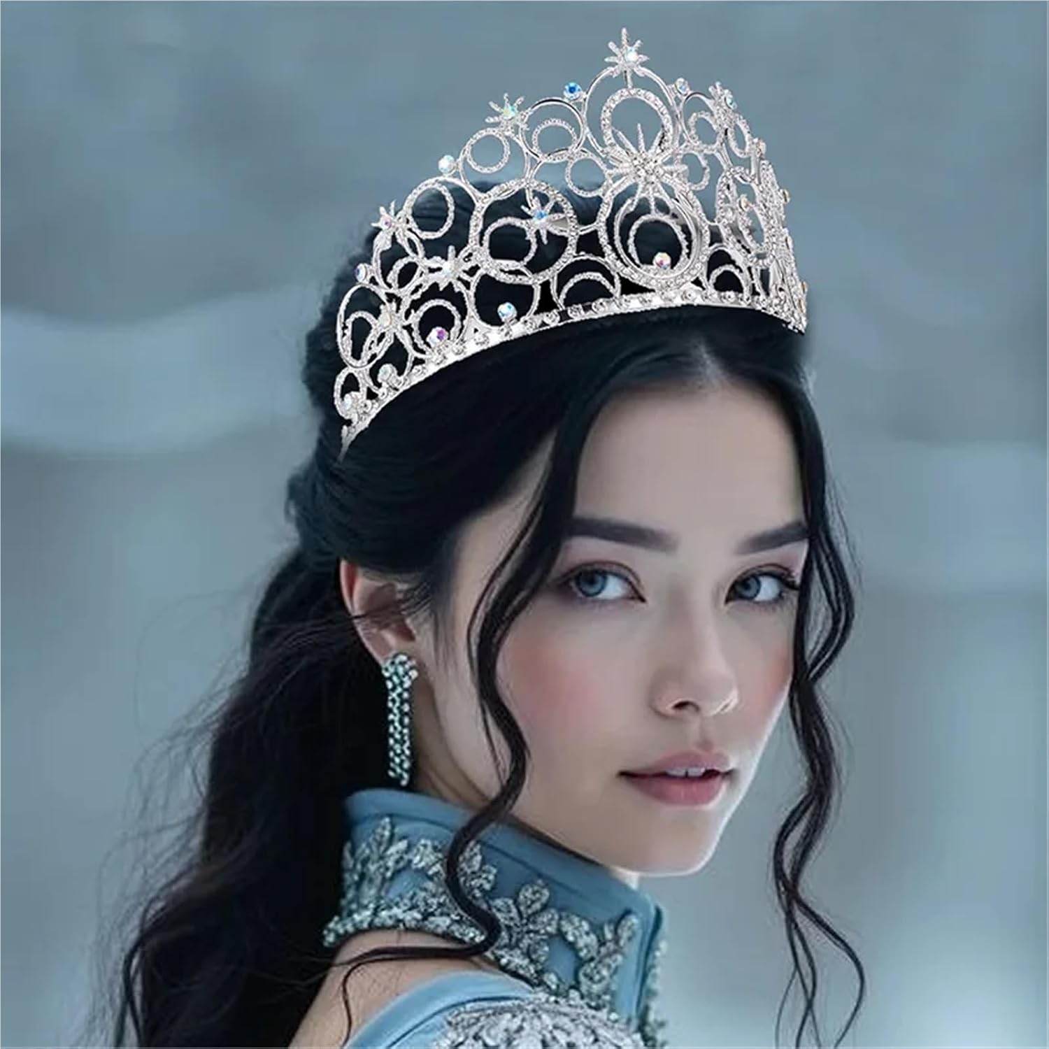 Crown Cosplay Headgear for Women Dress Up Halloween Carnival Costume Accessories