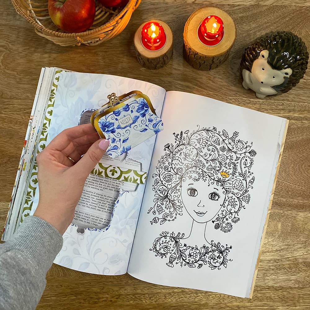 Daphne's Diary Magazyn #7 2024 (niemiecki) | kreatywny podręcznik do rzemiosła artystycznego | interaktywny dziennik do uważności, kolorowania, sztuki, gotowania, podróży | pełen kreatywnych