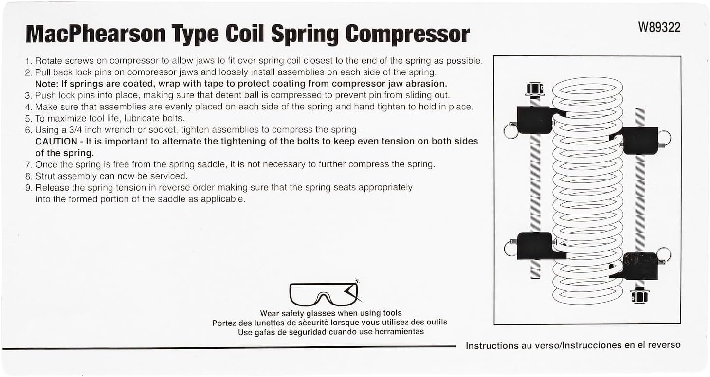 W89322 Strut Spring Compressor